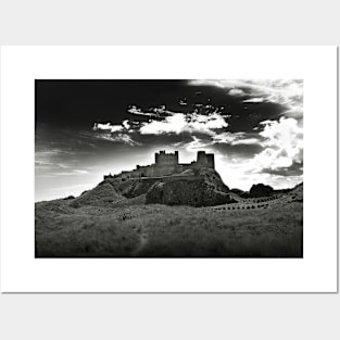 Bamburgh Castle in Northumberland, UK Posters and Art